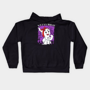 Halloween Ghost Spook Women Strong Kids Hoodie